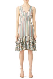 Striped Mermaid Dress by Tome