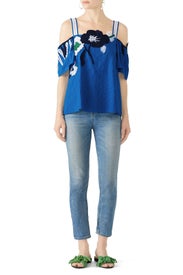 Mesh Applique Ali Top by Tanya Taylor