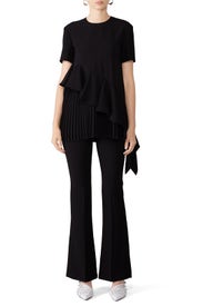 Pleated Ruffles Top by ADEAM