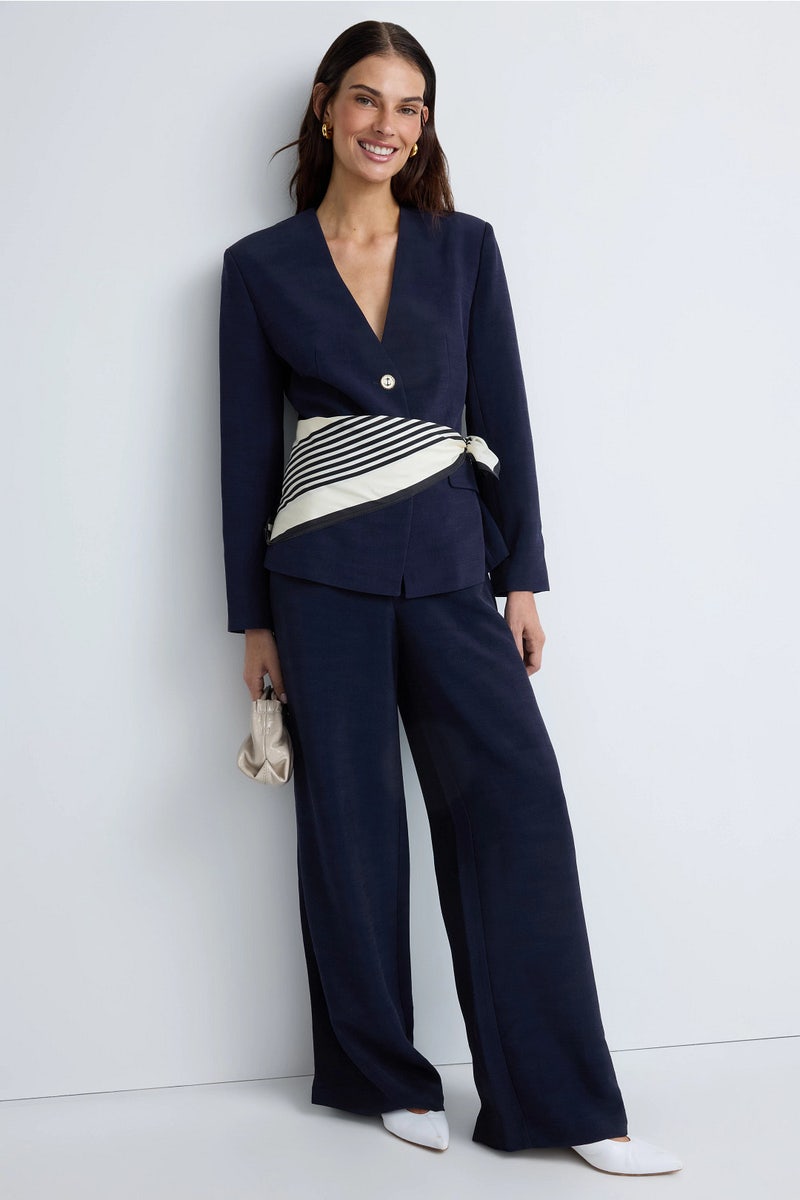 Blue Piste Drawstring Trouser by Claudie Pierlot - Photo 0