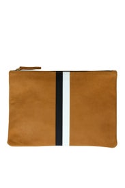 Caramel Flat Clutch by Clare V.