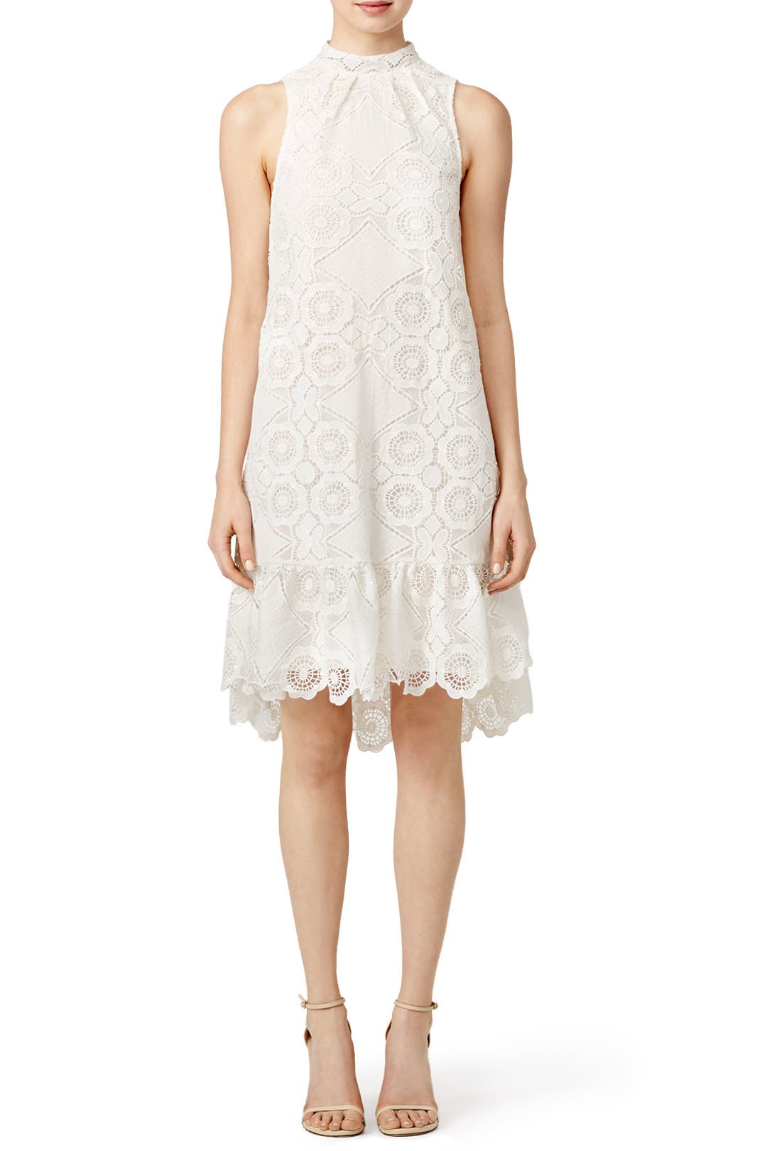 white coquette dress Shop Dupes For Kendall Jenner's Trend Easter Tulle liningStretchLength = 33Self White Coquette Dress by ERIN