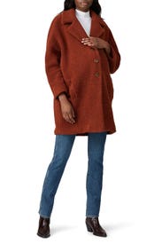 Red Teddy Maternity Coat by HATCH