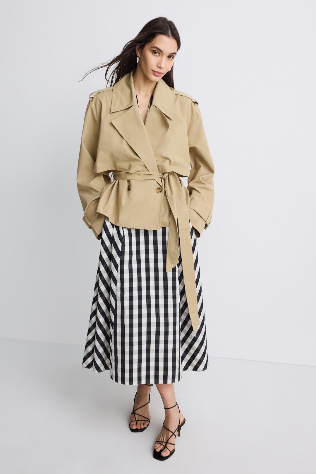 ジャケット・アウター CLANE OVER SHORT TRENCH COAT JOE104.jpg