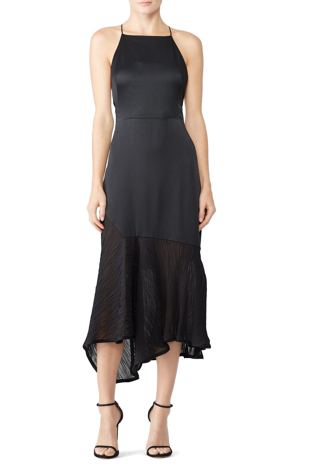 Black Plisse Cocktail Dress by Jason Wu Collection 0