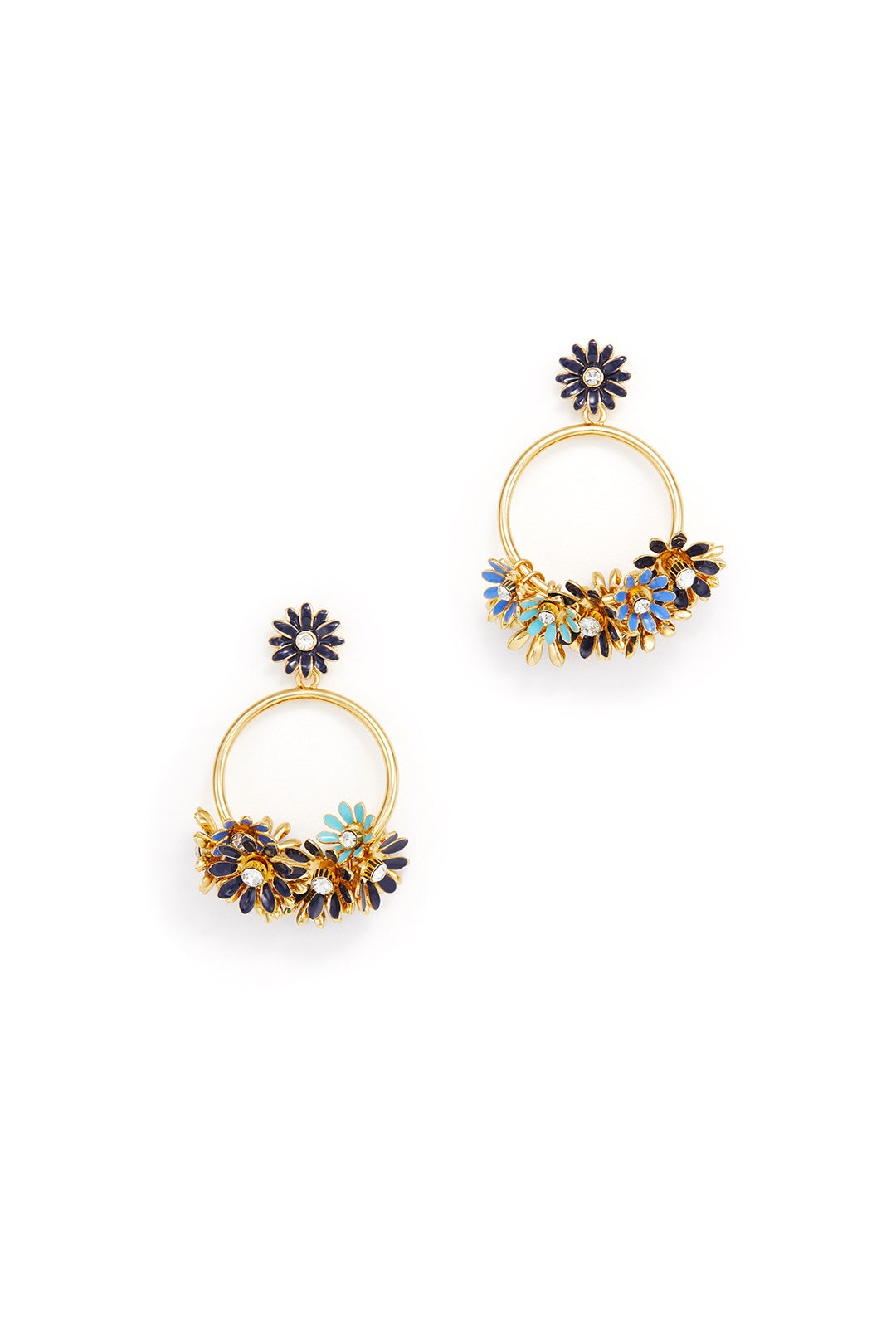 Blue Daisy Hoop Earrings by kate spade new york accessories