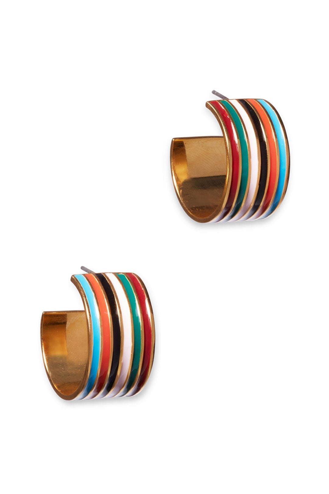 Rainbow Margot Hoops by Lizzie Fortunato