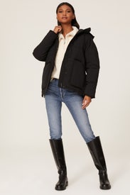 Black Tokyo Puffer Jacket by Madewell