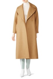 Camel Big Lapel Overcoat by Martin Grant
