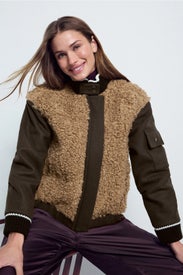 Shearling Bomber Jacket by PLAN C x RTR