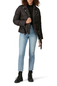 Black Moto Down Jacket by Polo Ralph Lauren