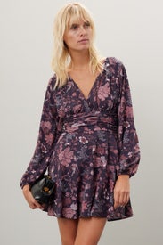 Floral Printed Mini Dress by Slate & Willow