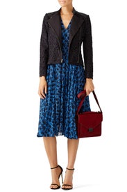 Black Lace Moto Jacket by Cut 25