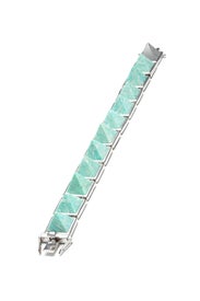 Amazonite Gemstone Pyramid Bracelet by Eddie Borgo