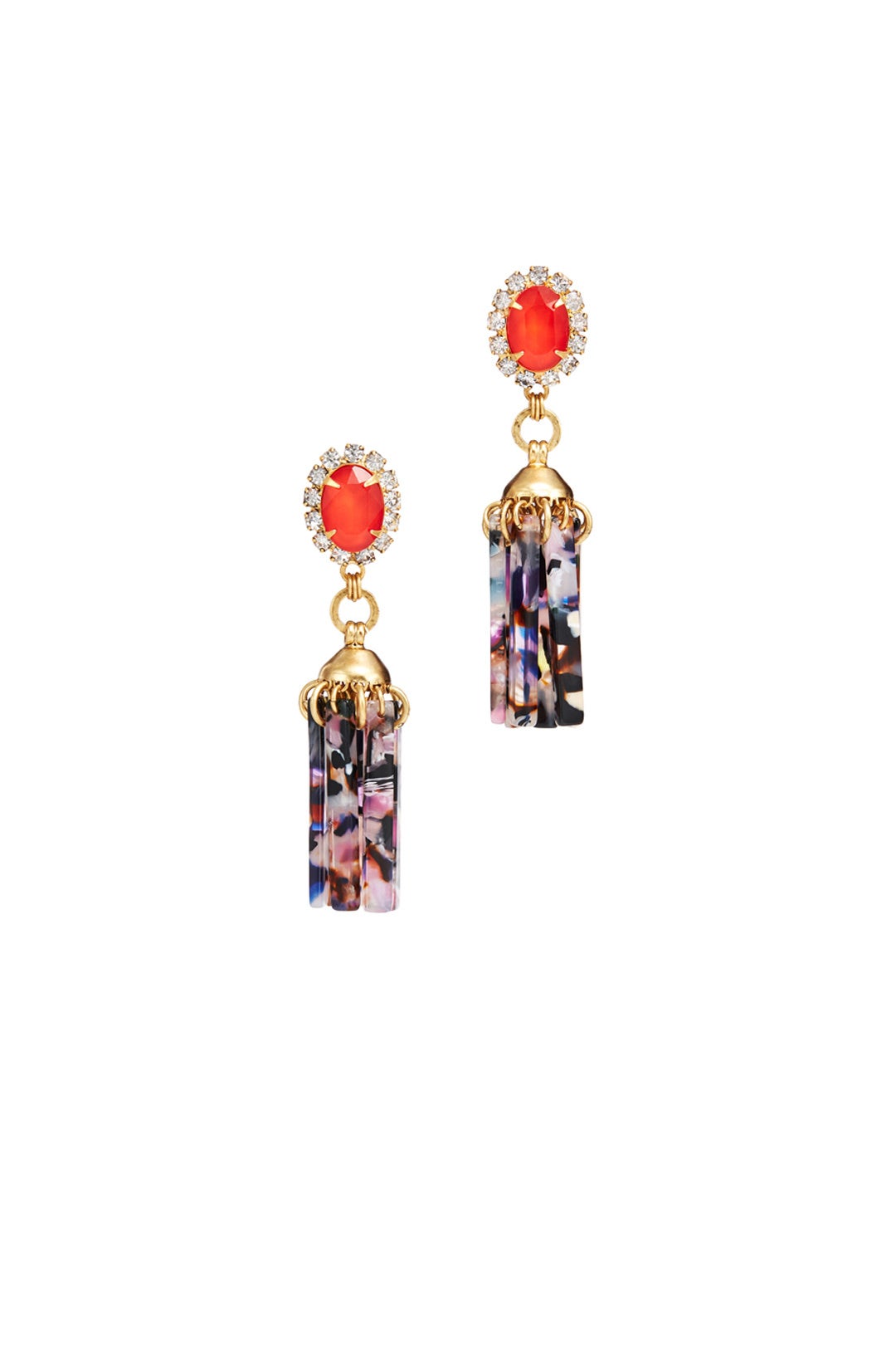 Orange Stud Resin Earrings by Elizabeth Cole 0