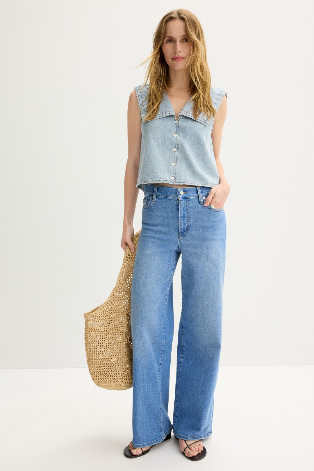 Le Slim Palazzo Jeans by FRAME 0