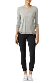 Black Stardust Crop Legging by MICHI