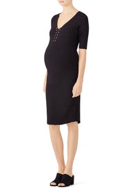 Lace Up Maternity Dress by MONROW