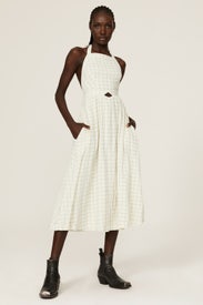 Plaid Halter Apron Dress by Pamela Love x RTR