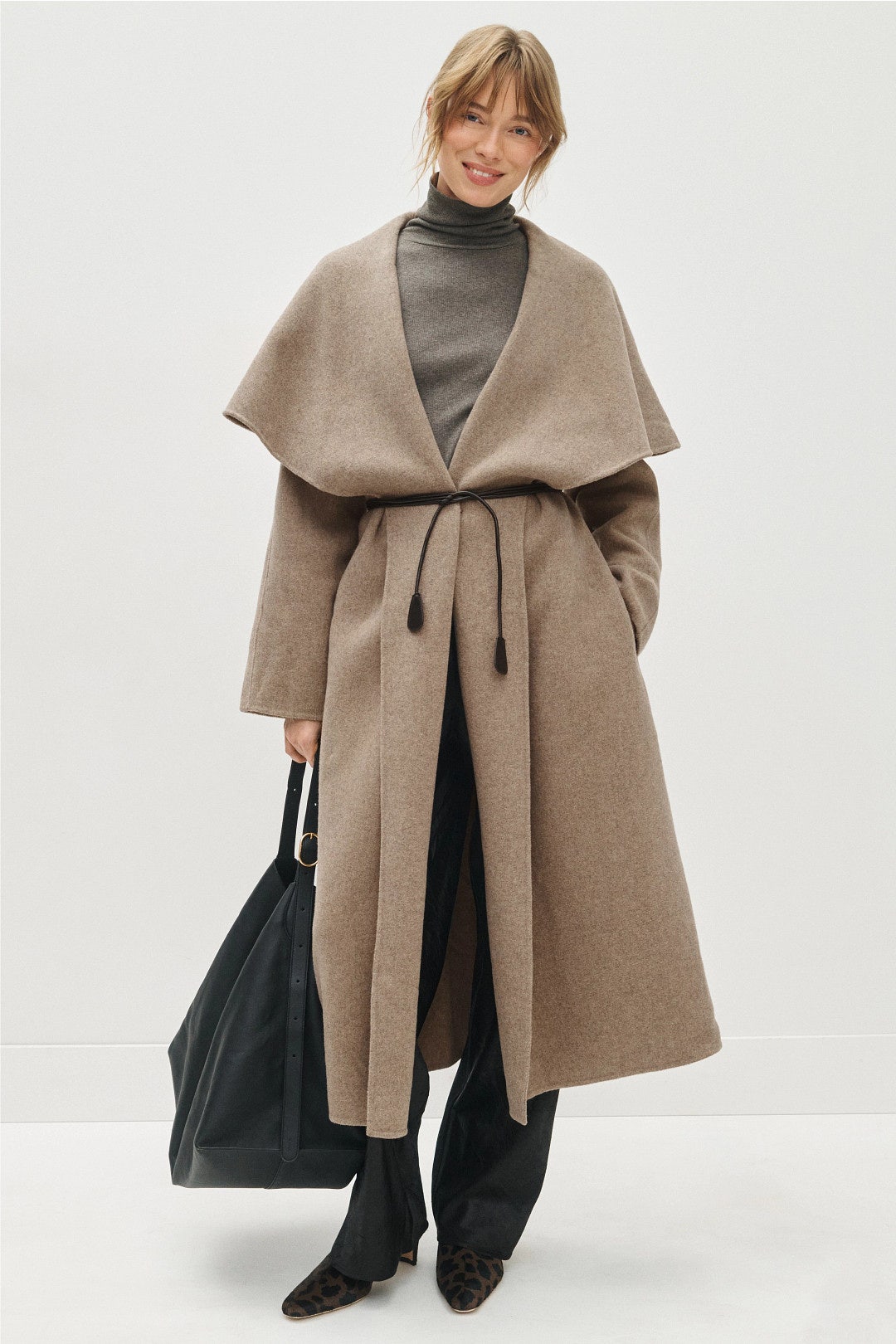 Grey Kay Double Faced Coat by Reformation 0