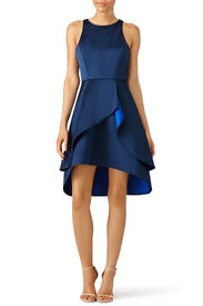 Navy Tulip Skirt Dress by Shoshanna