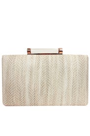 Natural Snake Minaudiere by Sondra Roberts