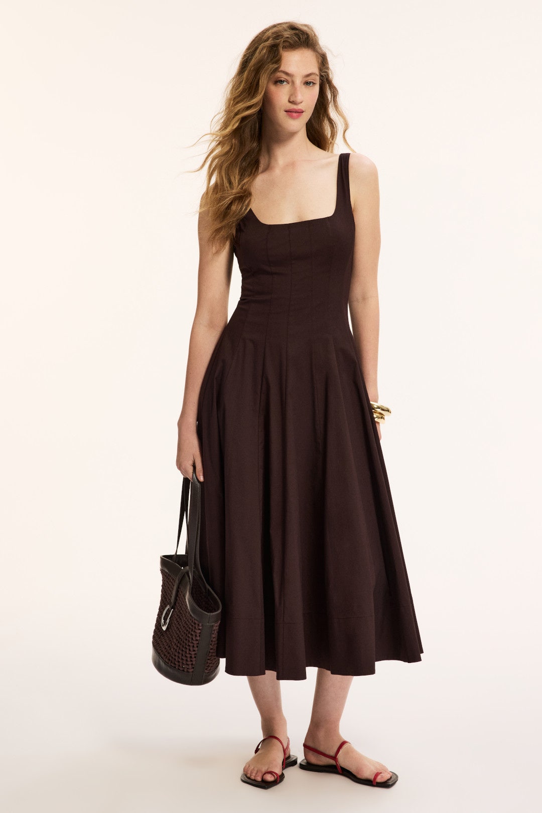 Brown Wells Dress by Staud 0
