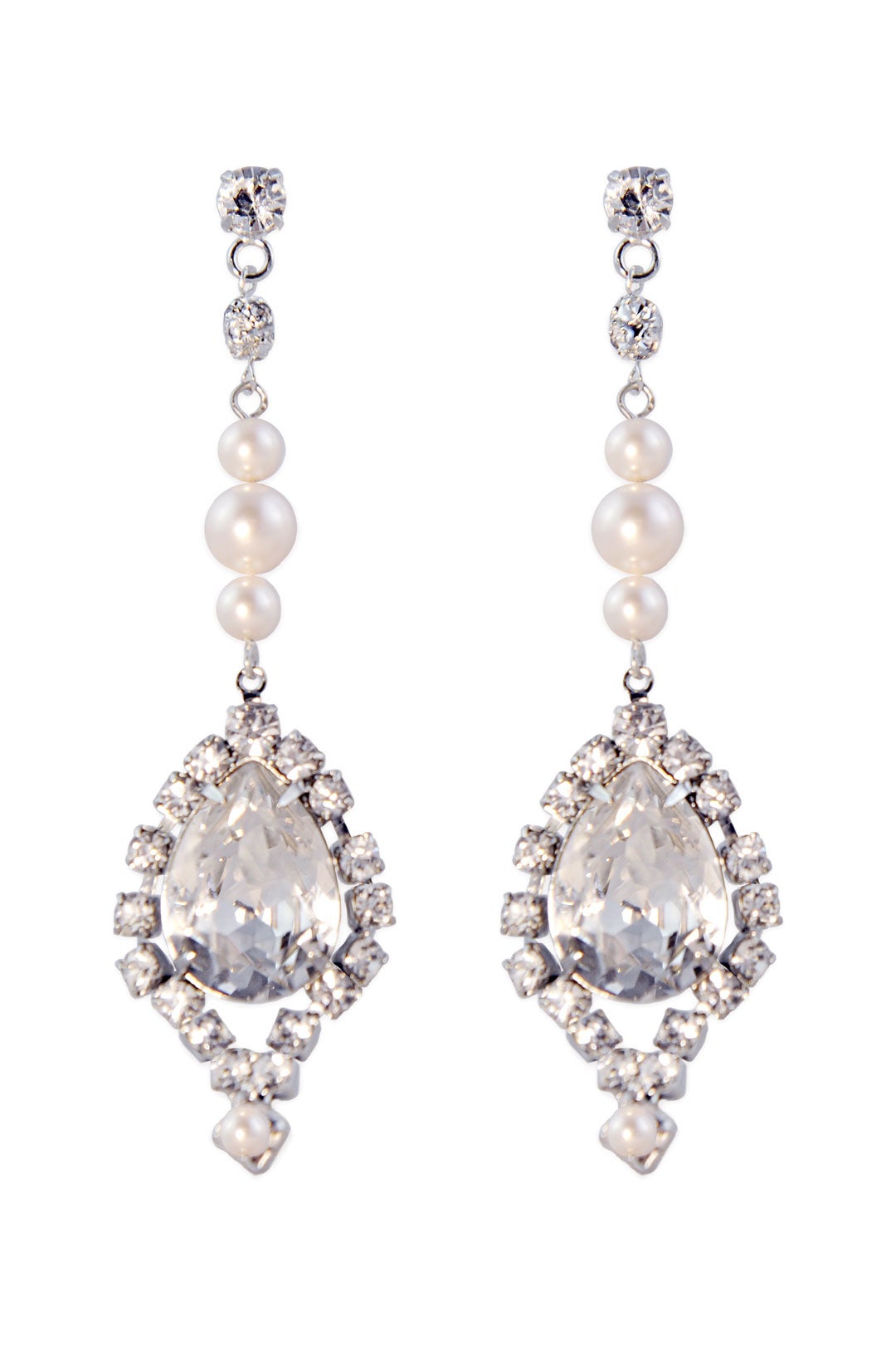 Petite Rogue Pearl Earrings by Tom Binns