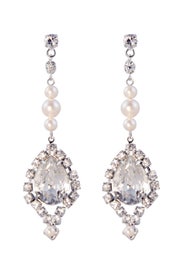 Petite Rogue Pearl Earrings by Tom Binns