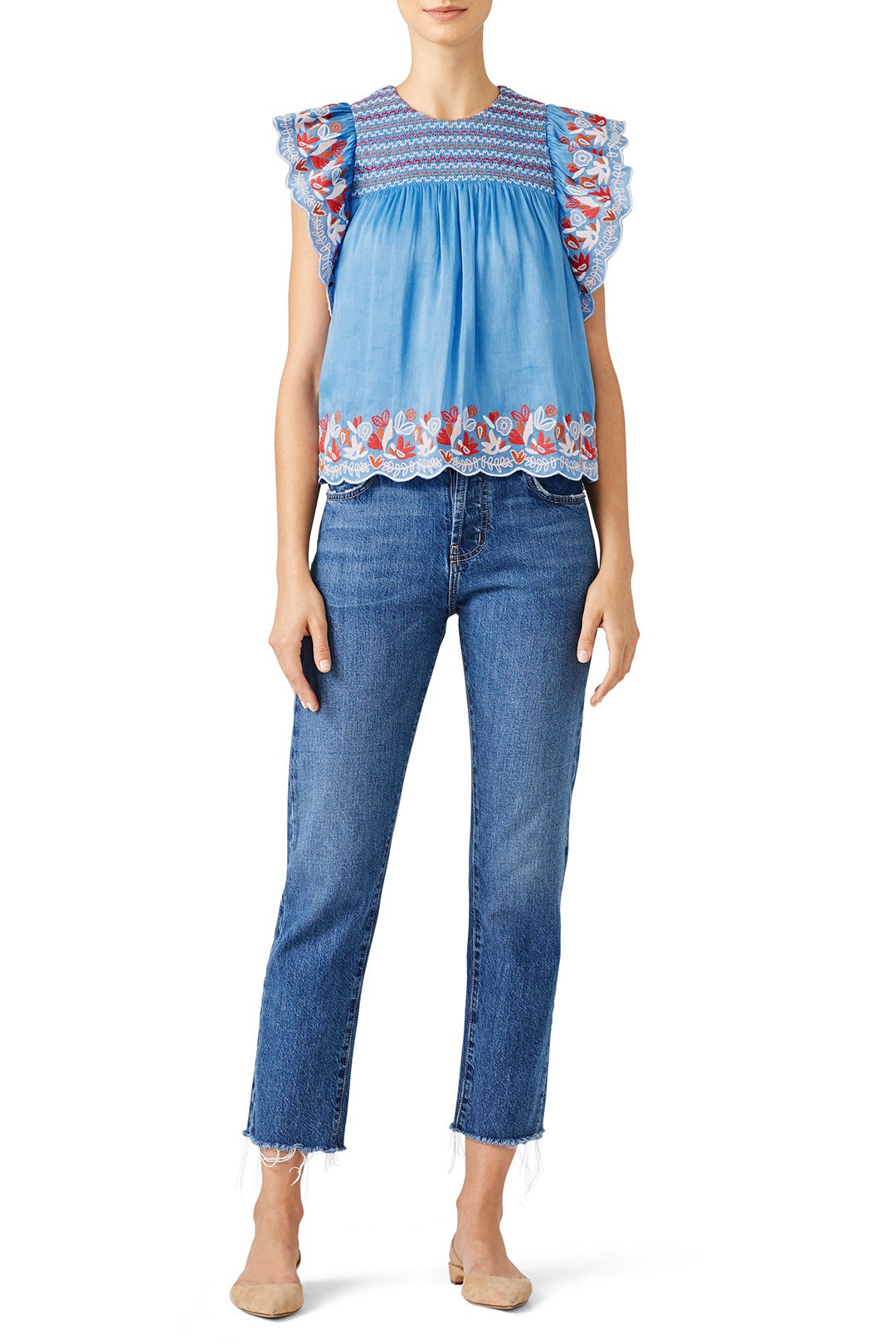 Embroidered Claire Top by AMUR 0