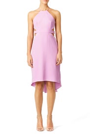 Lilac Crossed Dress by HALSTON