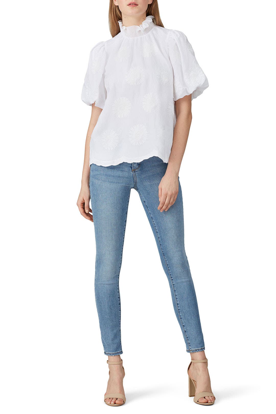 トップス sheller BLOOM organdy tops トップス sheller BLOOM organdy tops sheller Organza Top