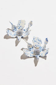 Delft Crystal Lily Earrings by Lele Sadoughi
