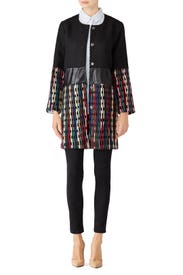Twill Colorblock Coat by Lavand.