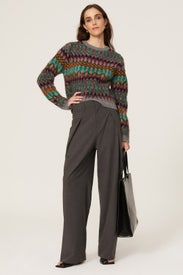 Distorted Fair Isle Sweater by Maison Margiela