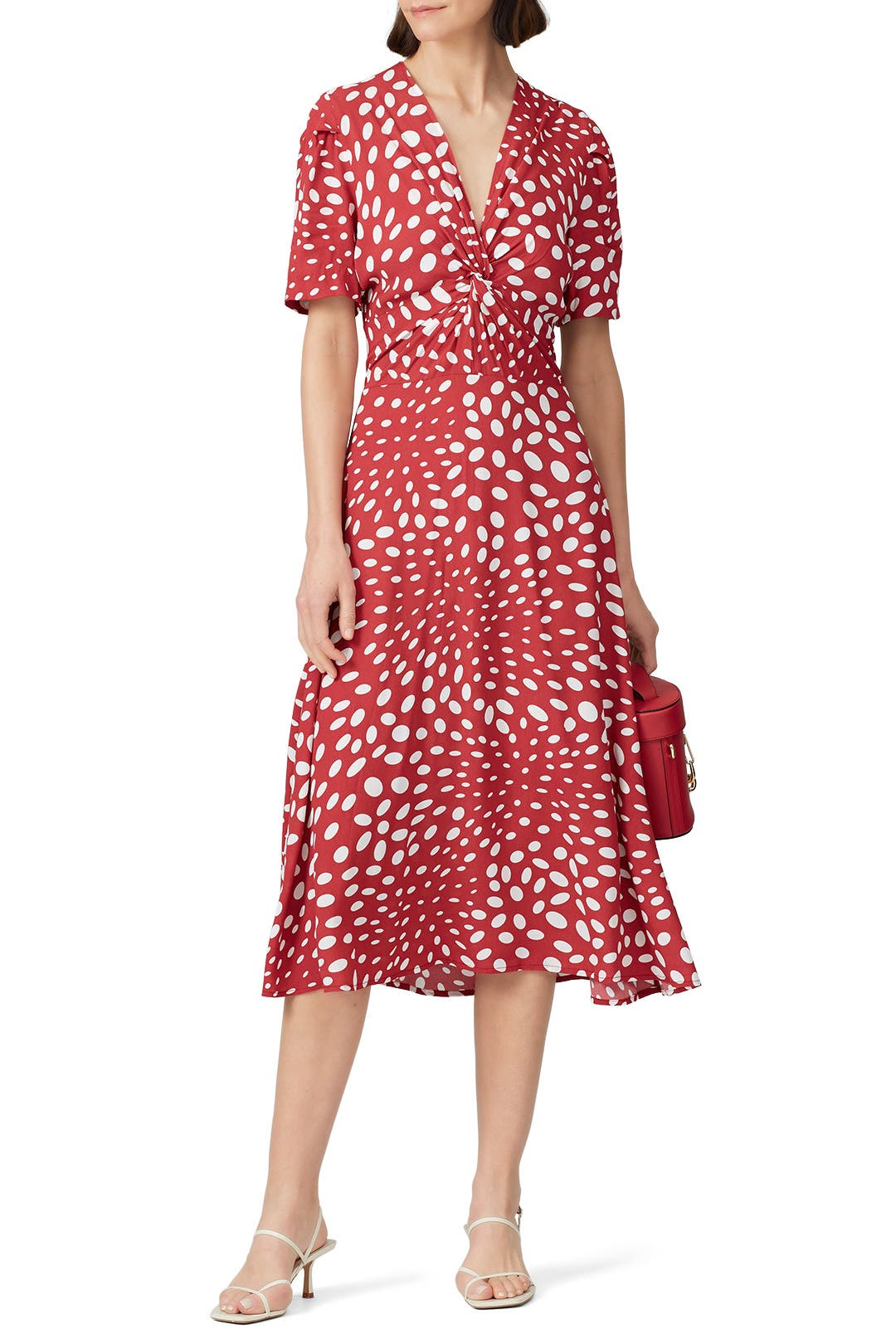 【ANDRESD】flocky dot dress ANDRESD flocky dot dress／black