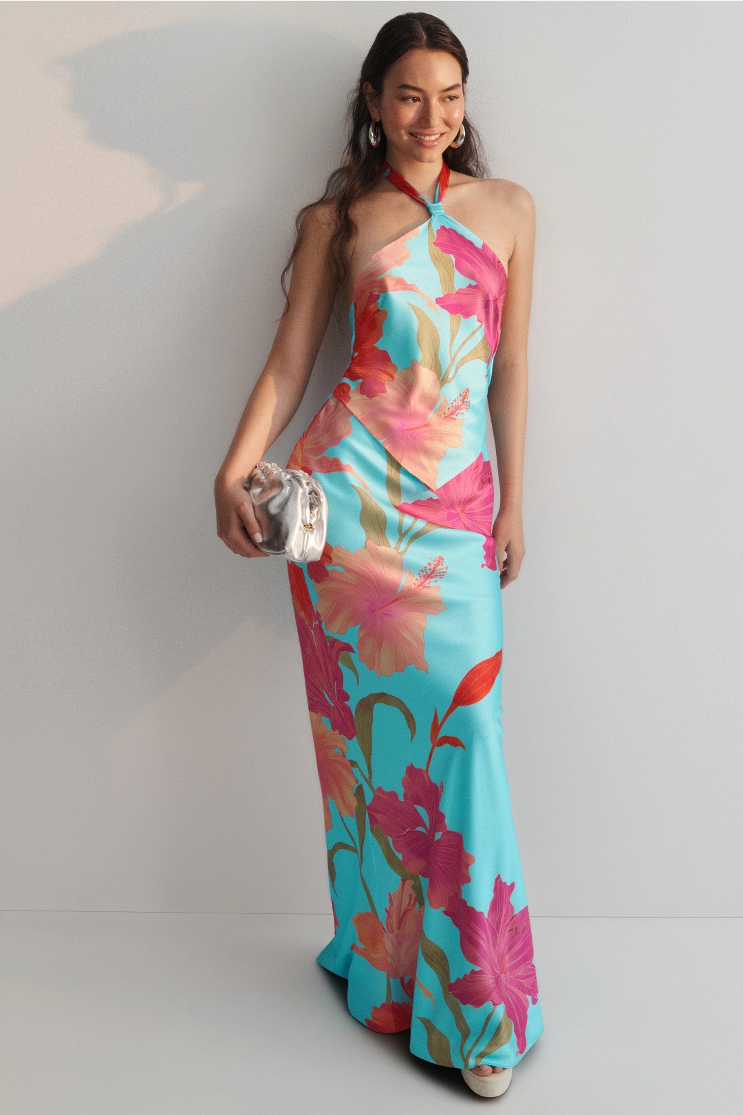 halter dress built in bra SoftMotion™ Halter Neck Vest in Dark Umber main image 0