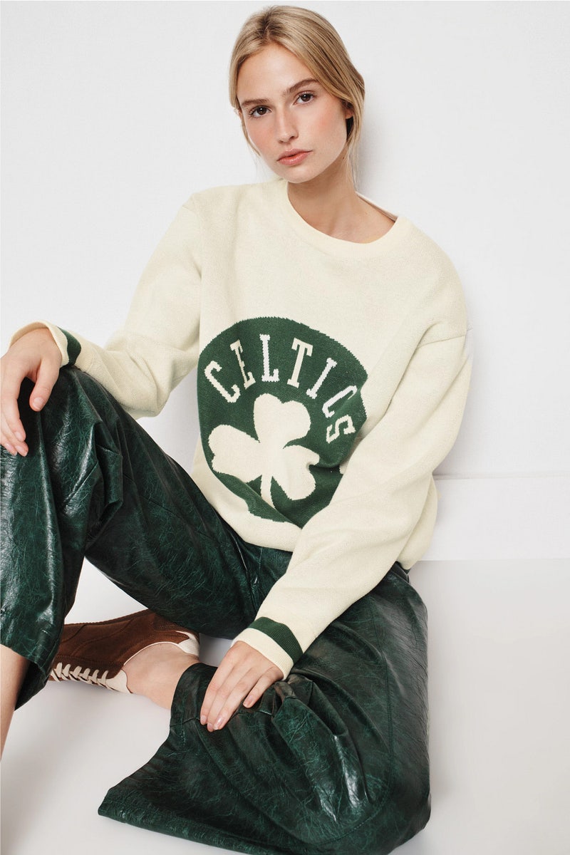 Celtics Crew Neck Sweater by Terez - Photo 0
