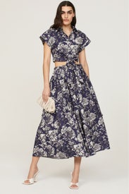 Floral Wrap Skirt by Adam Lippes