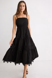 Lace Detail Tiered Midi Dress by Jason Wu x RTR