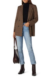 Brown Plaid Caldwell Blazer by Madewell
