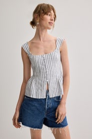 Evie Linen Top by Reformation