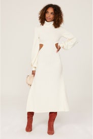 Cutout Sweater Dress by WEWOREWHAT