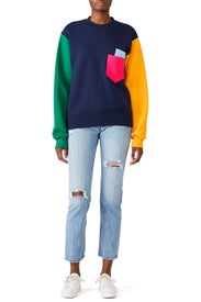 Multi Colorblock Sweatshirt by Cedric Charlier