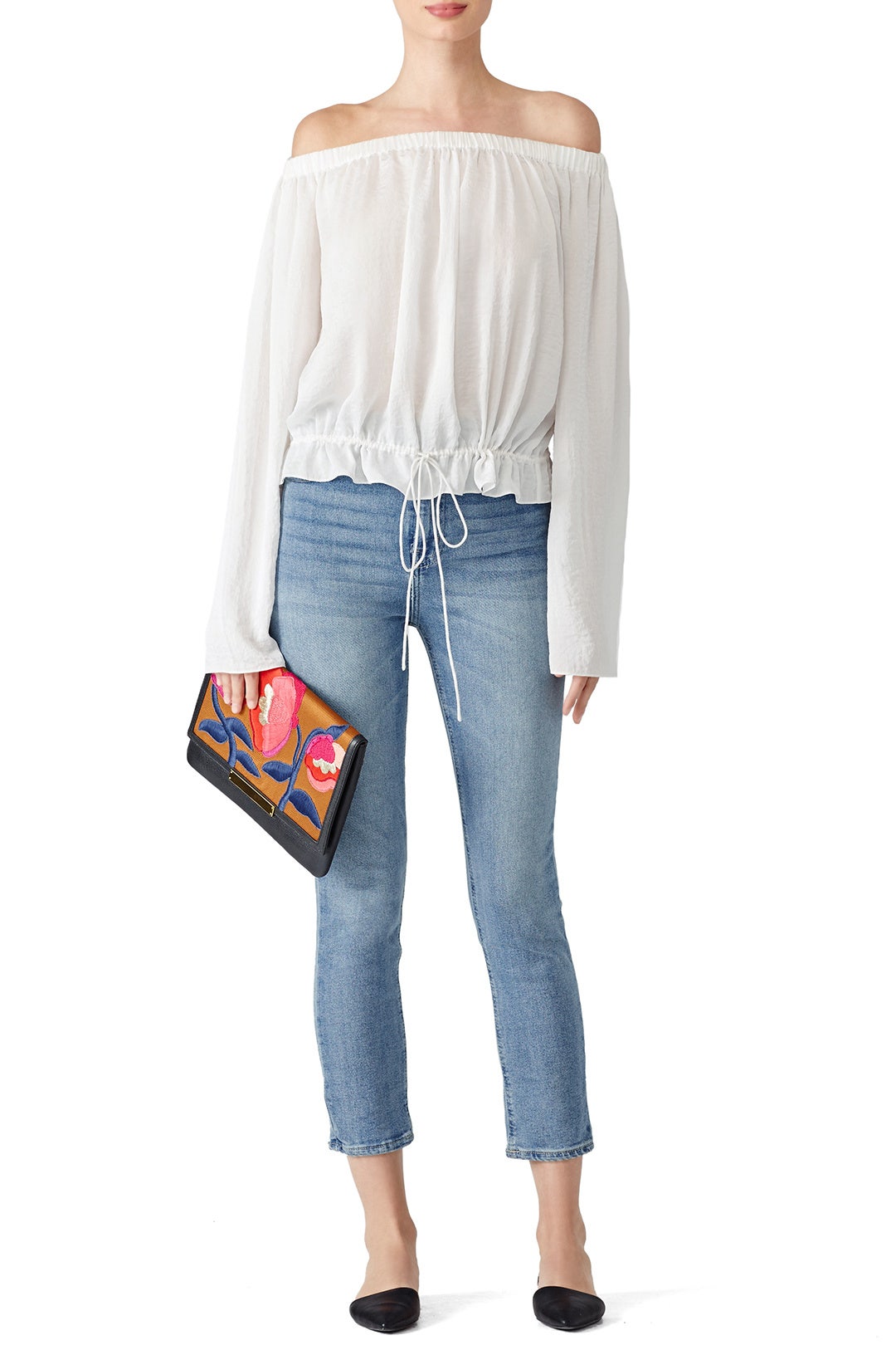 White Odettah Top by Theory 0