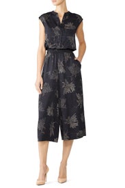 Woodblock Floral Jumpsuit by VINCE.