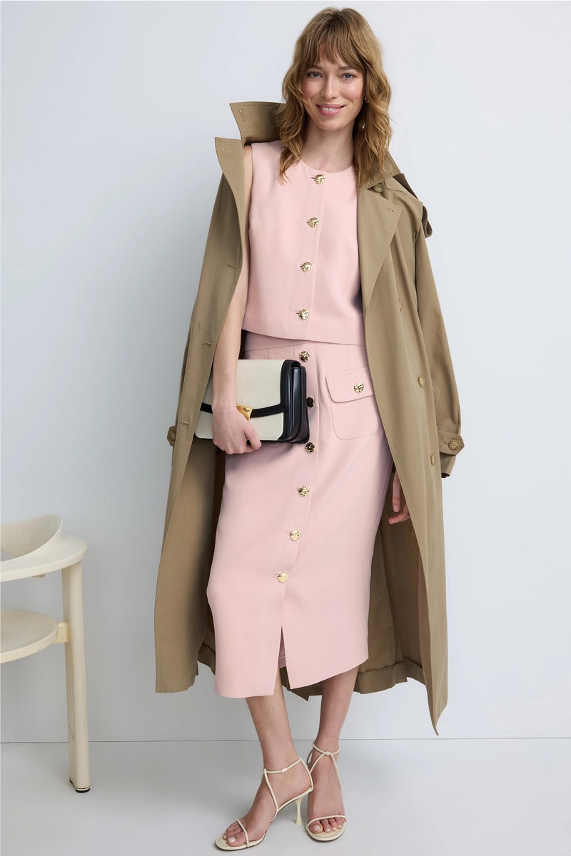 Button Front Midi Skirt by Adam Lippes x RTR - Photo 0