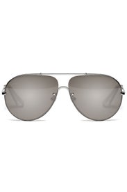Silver Rider Aviator Sunglasses by Elizabeth and James Accessories