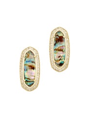 Abalone Aston Stud Earrings by Kendra Scott