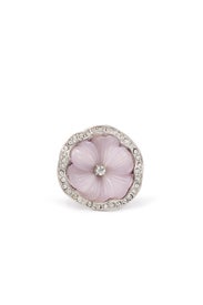Purple Crystal Bloom Ring by Kenneth Jay Lane
